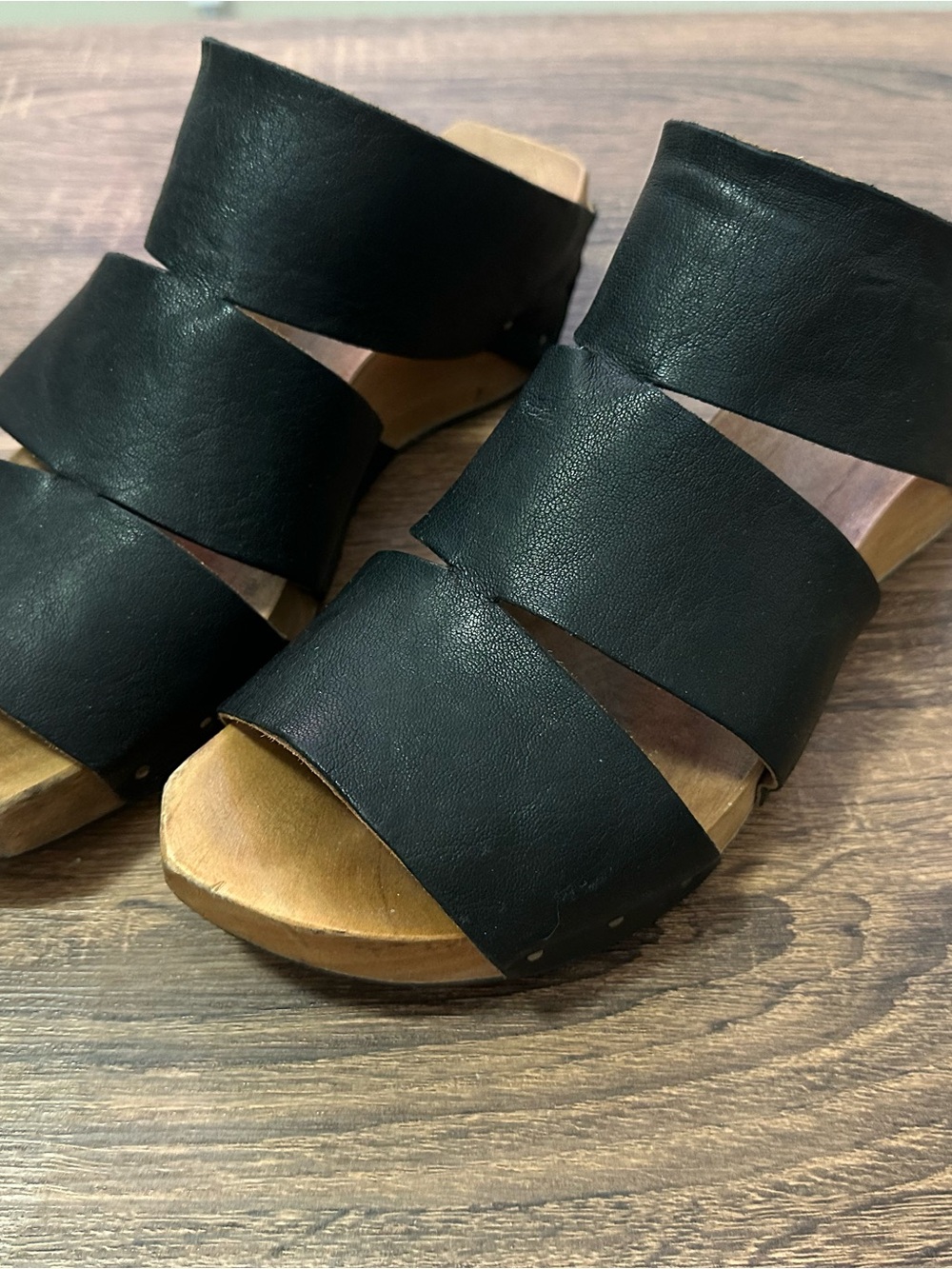 Cydwoq Anchor wooden clogs 41
